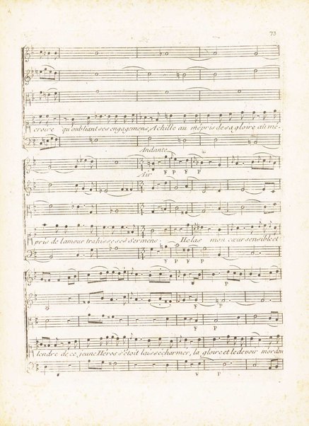 Iphigénie en Aulide : Tragédie Opéra en Trois Actes dédiés au Roy / par M. le Chevalier Gluck