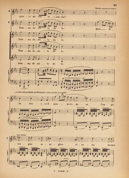 La Vestale : melodramma in tre atti / G. Spontini ; opera completa per canto e pianoforte