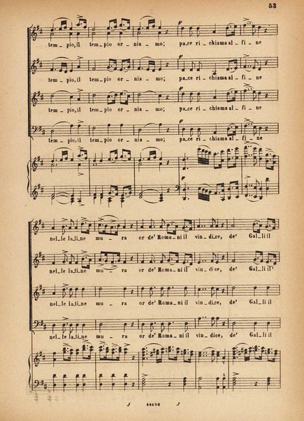 La Vestale : melodramma in tre atti / G. Spontini ; opera completa per canto e pianoforte