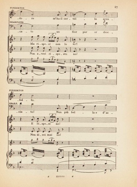 Madama Butterfly : (da John L. Long e David Belasco) : tragedia giapponese di L. Illica e G. Giacosa / musica di Giacomo Puccini ; opera completa [per] canto e pianoforte, riduzione di Carlo Carignani