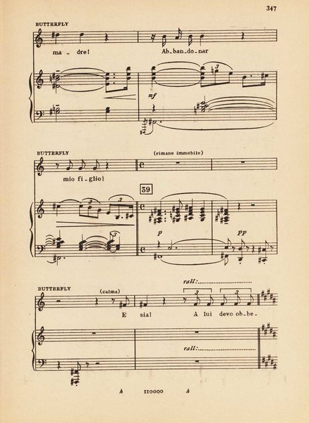 Madama Butterfly : (da John L. Long e David Belasco) : tragedia giapponese di L. Illica e G. Giacosa / musica di Giacomo Puccini ; opera completa [per] canto e pianoforte, riduzione di Carlo Carignani