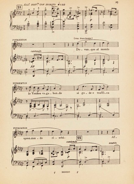 Madama Butterfly : (da John L. Long e David Belasco) : tragedia giapponese di L. Illica e G. Giacosa / musica di Giacomo Puccini ; opera completa [per] canto e pianoforte, riduzione di Carlo Carignani