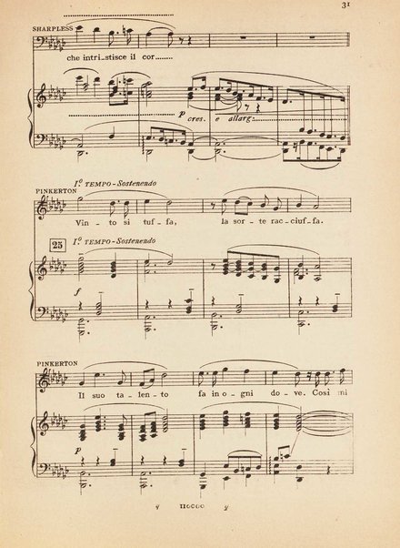 Madama Butterfly : (da John L. Long e David Belasco) : tragedia giapponese di L. Illica e G. Giacosa / musica di Giacomo Puccini ; opera completa [per] canto e pianoforte, riduzione di Carlo Carignani