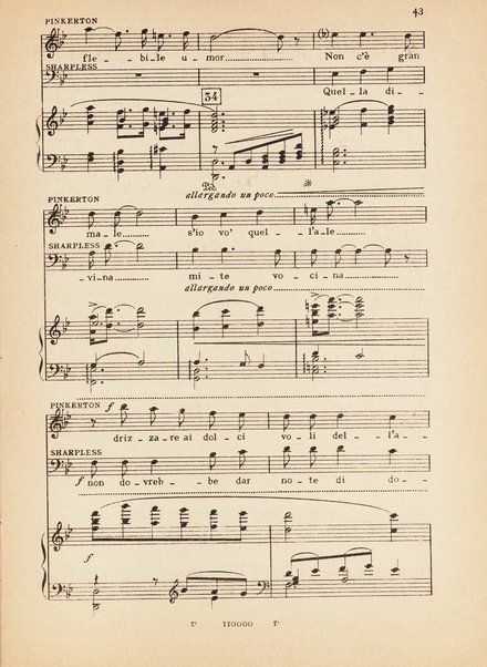 Madama Butterfly : (da John L. Long e David Belasco) : tragedia giapponese di L. Illica e G. Giacosa / musica di Giacomo Puccini ; opera completa [per] canto e pianoforte, riduzione di Carlo Carignani