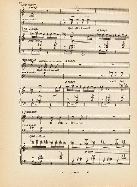 Madama Butterfly : (da John L. Long e David Belasco) : tragedia giapponese di L. Illica e G. Giacosa / musica di Giacomo Puccini ; opera completa [per] canto e pianoforte, riduzione di Carlo Carignani