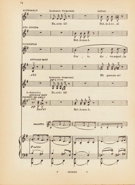 Madama Butterfly : (da John L. Long e David Belasco) : tragedia giapponese di L. Illica e G. Giacosa / musica di Giacomo Puccini ; opera completa [per] canto e pianoforte, riduzione di Carlo Carignani