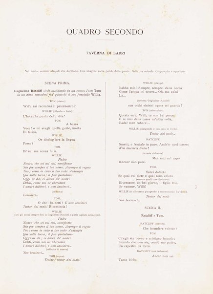 Guglielmo Ratcliff : tragedia di Enrico Heine / traduzione di Andrea Maffei ; musica di Pietro Mascagni ; riduzione per canto e pianoforte di Amintore Galli