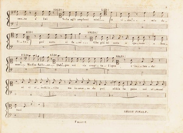 Sigismondo : dramma / composto da G. Rossini ; eseguito dai signori ... 