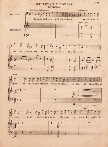 La favorita : opera in quattro atti / parole di A. Royer, G. Vaez ed E. Scribe ; musica di Gaetano Donizetti