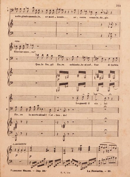 La favorita : opera in quattro atti / parole di A. Royer, G. Vaez ed E. Scribe ; musica di Gaetano Donizetti