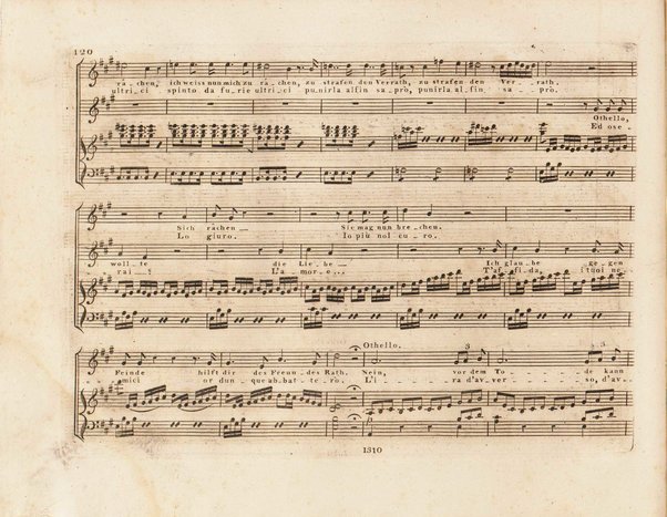 Otello ossia l'Africano di Venezia : dramma tragico in tre atti / del sig.r mo. Gioachino Rossini