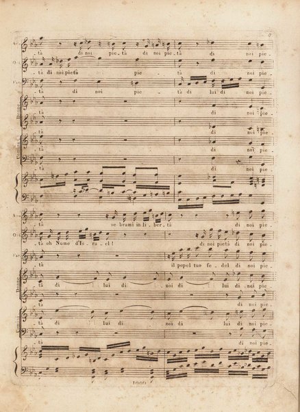 Mosè in Egitto : oratorio in tre atti / musica di Rossini