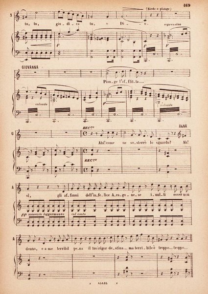 Anna Bolena : tragedia lirica in due atti / G. Donizetti ; opera completa per canto e pianoforte