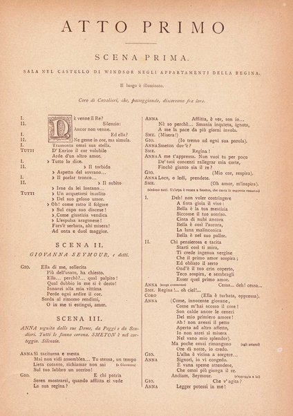 Anna Bolena : tragedia lirica in due atti / G. Donizetti ; opera completa per canto e pianoforte