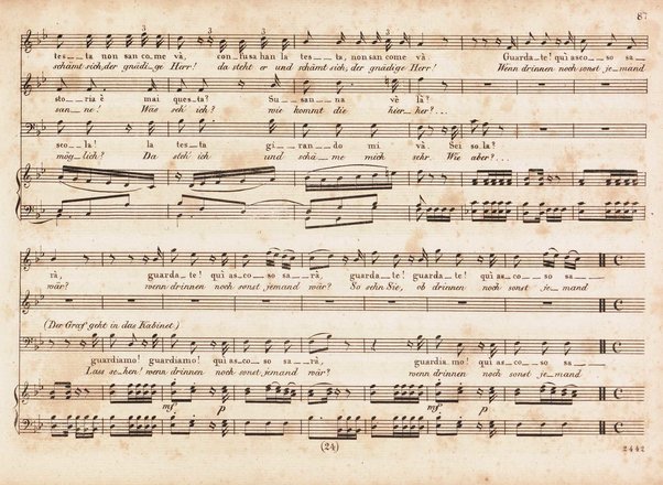 Figaro's Hochzeit : Komische Oper in vier Aufzügen / Musik von W.A. Mozart