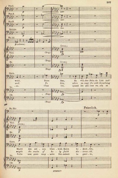 Parsifal : ein Buhnenweihfestspiel / von Richard Wagner ; english translation by Margaret H. Glyn ; version francaise par Alfred Ernst