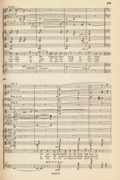 Parsifal : ein Buhnenweihfestspiel / von Richard Wagner ; english translation by Margaret H. Glyn ; version francaise par Alfred Ernst