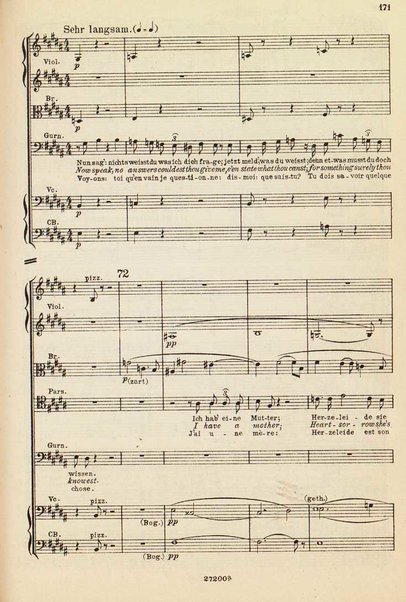 Parsifal : ein Buhnenweihfestspiel / von Richard Wagner ; english translation by Margaret H. Glyn ; version francaise par Alfred Ernst