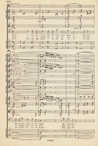 Parsifal : ein Buhnenweihfestspiel / von Richard Wagner ; english translation by Margaret H. Glyn ; version francaise par Alfred Ernst