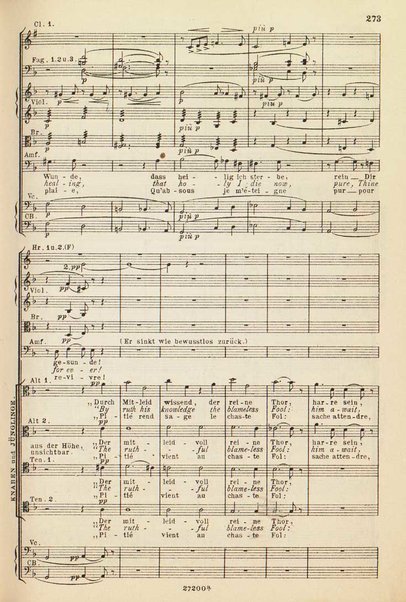 Parsifal : ein Buhnenweihfestspiel / von Richard Wagner ; english translation by Margaret H. Glyn ; version francaise par Alfred Ernst