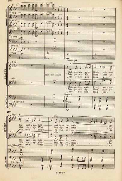 Parsifal : ein Buhnenweihfestspiel / von Richard Wagner ; english translation by Margaret H. Glyn ; version francaise par Alfred Ernst