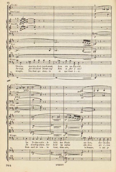 Parsifal : ein Buhnenweihfestspiel / von Richard Wagner ; english translation by Margaret H. Glyn ; version francaise par Alfred Ernst