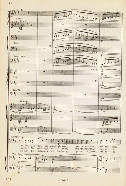 Parsifal : ein Buhnenweihfestspiel / von Richard Wagner ; english translation by Margaret H. Glyn ; version francaise par Alfred Ernst