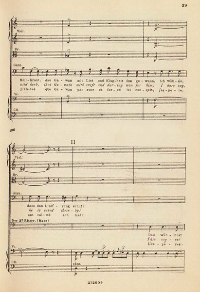 Parsifal : ein Buhnenweihfestspiel / von Richard Wagner ; english translation by Margaret H. Glyn ; version francaise par Alfred Ernst