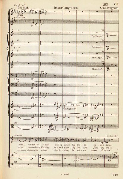 Parsifal : ein Buhnenweihfestspiel / von Richard Wagner ; english translation by Margaret H. Glyn ; version francaise par Alfred Ernst