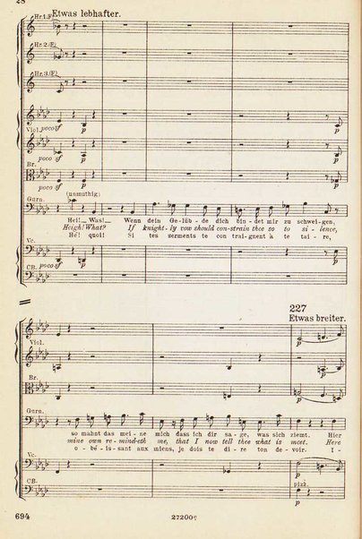Parsifal : ein Buhnenweihfestspiel / von Richard Wagner ; english translation by Margaret H. Glyn ; version francaise par Alfred Ernst