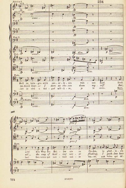 Parsifal : ein Buhnenweihfestspiel / von Richard Wagner ; english translation by Margaret H. Glyn ; version francaise par Alfred Ernst