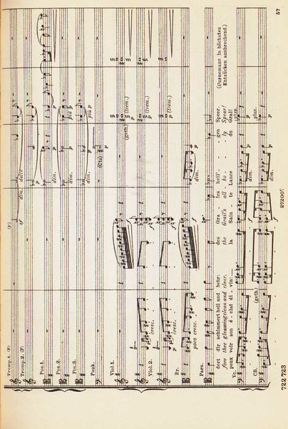 Parsifal : ein Buhnenweihfestspiel / von Richard Wagner ; english translation by Margaret H. Glyn ; version francaise par Alfred Ernst