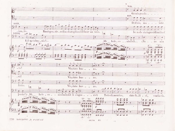 Don Pasquale : dramma buffo in 3 atti / di M. A. ; posto in musica da Gaet.o Donizetti ; riduzione per pianoforte e canto di T. Labarre