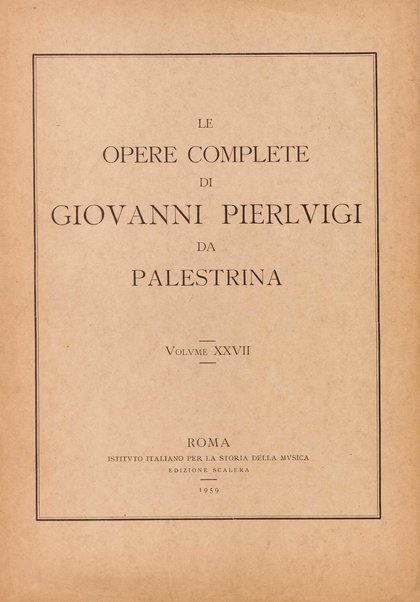 Il libro decimo delle Messe a 4, 5 e 6 voci. 27