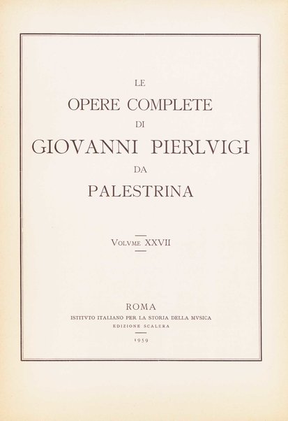 Il libro decimo delle Messe a 4, 5 e 6 voci. 27