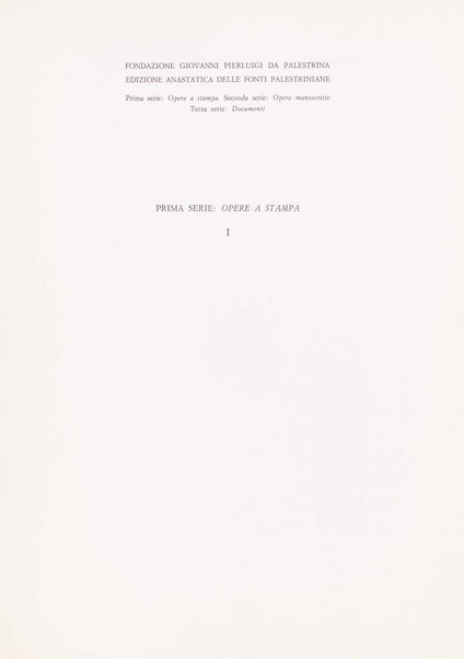 Missarum liber primus. 1