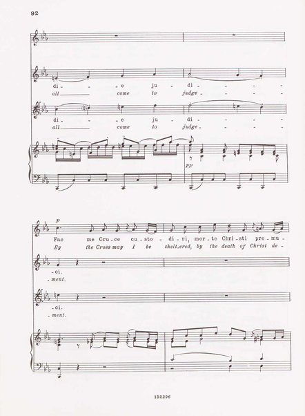 Stabat mater, op. 61 : per 2 soprani, tenore, coro ad libitum e archi : testi latino e inglese / versione inglese di Geoffrey Dunn ... ; canto e pianoforte ... Riccardo Allorto