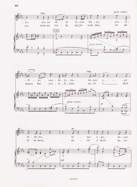 Stabat mater, op. 61 : per 2 soprani, tenore, coro ad libitum e archi : testi latino e inglese / versione inglese di Geoffrey Dunn ... ; canto e pianoforte ... Riccardo Allorto