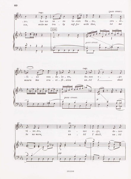 Stabat mater, op. 61 : per 2 soprani, tenore, coro ad libitum e archi : testi latino e inglese / versione inglese di Geoffrey Dunn ... ; canto e pianoforte ... Riccardo Allorto