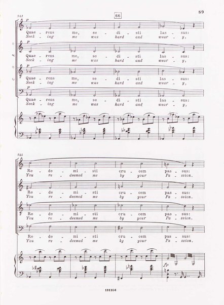 Messa di Requiem : per soli (soprano, contralto, tenore e 2 bassi), coro a 4 voci miste e orchestra / Gaetano Donizetti ; testi in latino e inglese (versione inglese di Geoffrey Dunn) ; revisione e riduzione di Vilmos Lesko [per] cento e pianoforte