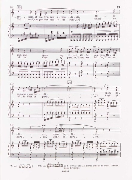 Messa di Requiem : per soli (soprano, contralto, tenore e 2 bassi), coro a 4 voci miste e orchestra / Gaetano Donizetti ; testi in latino e inglese (versione inglese di Geoffrey Dunn) ; revisione e riduzione di Vilmos Lesko [per] cento e pianoforte