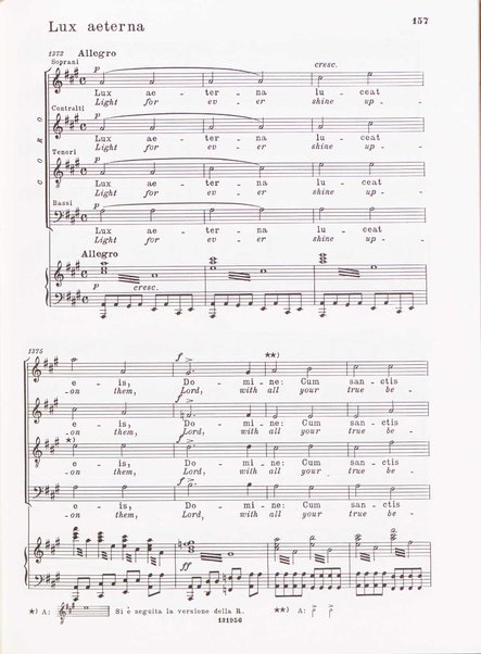 Messa di Requiem : per soli (soprano, contralto, tenore e 2 bassi), coro a 4 voci miste e orchestra / Gaetano Donizetti ; testi in latino e inglese (versione inglese di Geoffrey Dunn) ; revisione e riduzione di Vilmos Lesko [per] cento e pianoforte