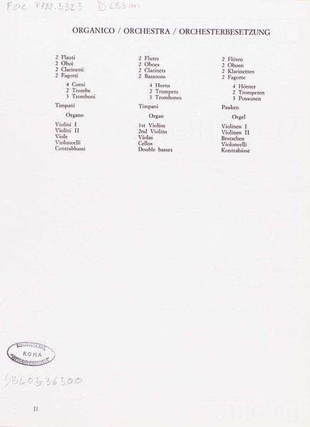 Messa di Requiem : per soli (soprano, contralto, tenore e 2 bassi), coro a 4 voci miste e orchestra / Gaetano Donizetti ; testi in latino e inglese (versione inglese di Geoffrey Dunn) ; revisione e riduzione di Vilmos Lesko [per] cento e pianoforte