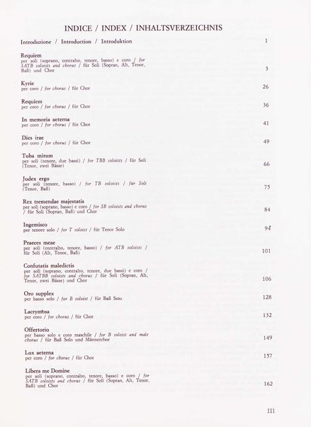 Messa di Requiem : per soli (soprano, contralto, tenore e 2 bassi), coro a 4 voci miste e orchestra / Gaetano Donizetti ; testi in latino e inglese (versione inglese di Geoffrey Dunn) ; revisione e riduzione di Vilmos Lesko [per] cento e pianoforte