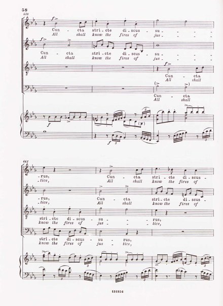 Messa di Requiem : per soli (soprano, contralto, tenore e 2 bassi), coro a 4 voci miste e orchestra / Gaetano Donizetti ; testi in latino e inglese (versione inglese di Geoffrey Dunn) ; revisione e riduzione di Vilmos Lesko [per] cento e pianoforte