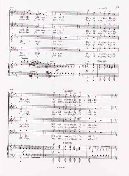 Messa di Requiem : per soli (soprano, contralto, tenore e 2 bassi), coro a 4 voci miste e orchestra / Gaetano Donizetti ; testi in latino e inglese (versione inglese di Geoffrey Dunn) ; revisione e riduzione di Vilmos Lesko [per] cento e pianoforte