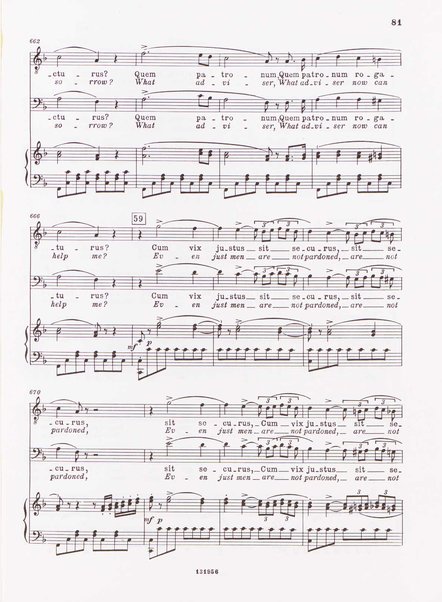 Messa di Requiem : per soli (soprano, contralto, tenore e 2 bassi), coro a 4 voci miste e orchestra / Gaetano Donizetti ; testi in latino e inglese (versione inglese di Geoffrey Dunn) ; revisione e riduzione di Vilmos Lesko [per] cento e pianoforte