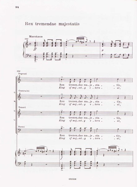 Messa di Requiem : per soli (soprano, contralto, tenore e 2 bassi), coro a 4 voci miste e orchestra / Gaetano Donizetti ; testi in latino e inglese (versione inglese di Geoffrey Dunn) ; revisione e riduzione di Vilmos Lesko [per] cento e pianoforte