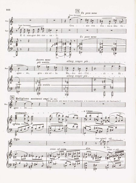 Parisina / tragedia lirica in quattro atti di Gabriele D'Annunzio ; musicata da Pietro Mascagni ; riduzione per canto e pianoforte