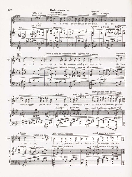 Parisina / tragedia lirica in quattro atti di Gabriele D'Annunzio ; musicata da Pietro Mascagni ; riduzione per canto e pianoforte